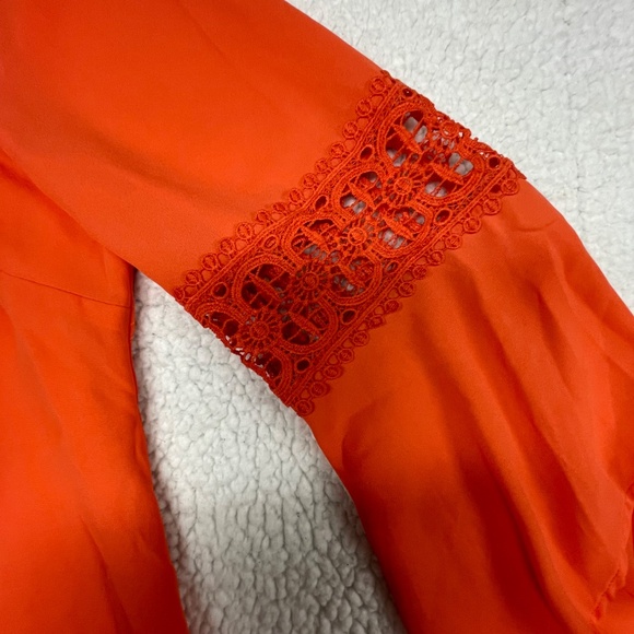 Women’s XL Almost Famous Orange Bell Sleeve Top - Picture 10 of 15